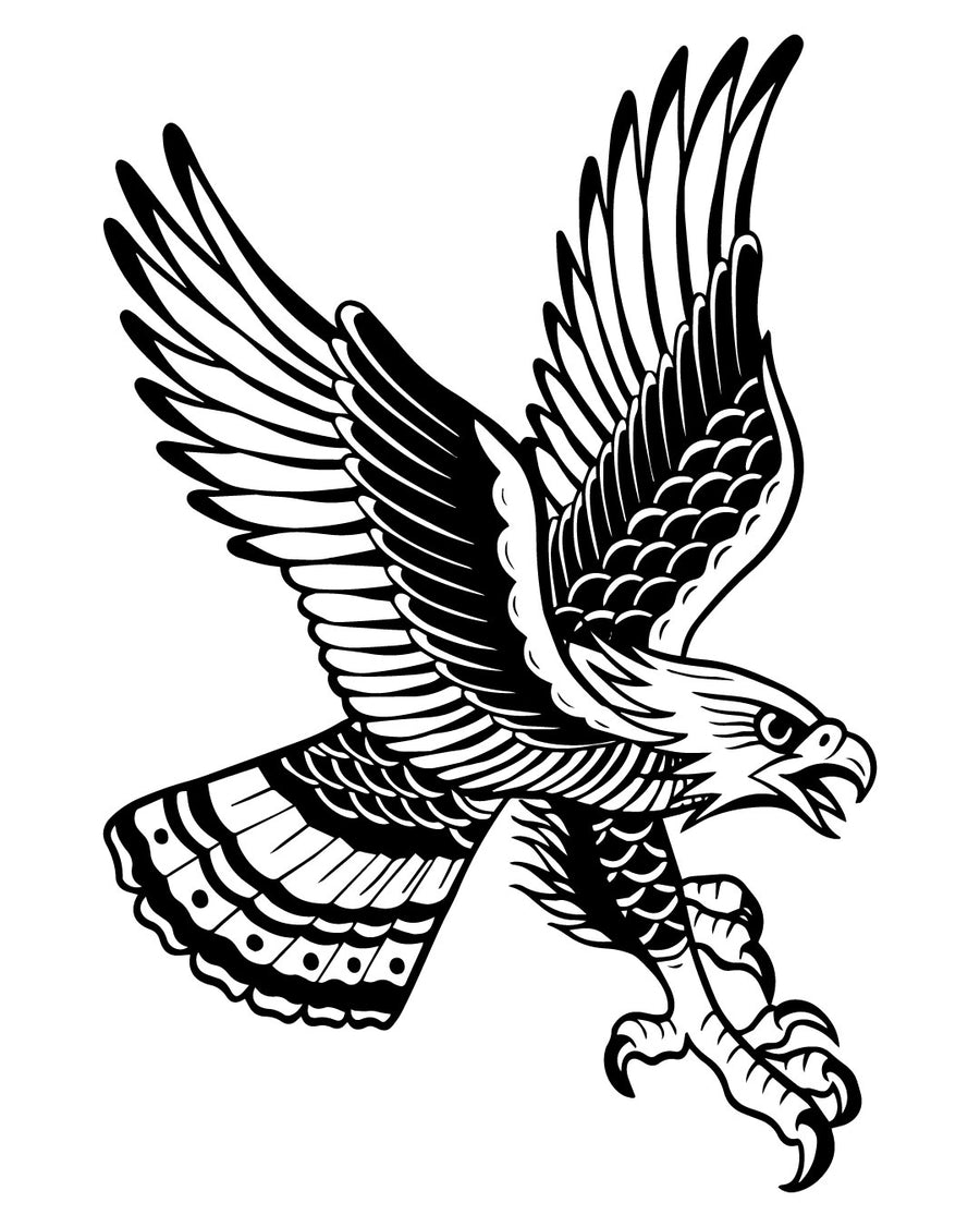 Orzeł biały - Tatuaż tymczasowy Jagua 25x15