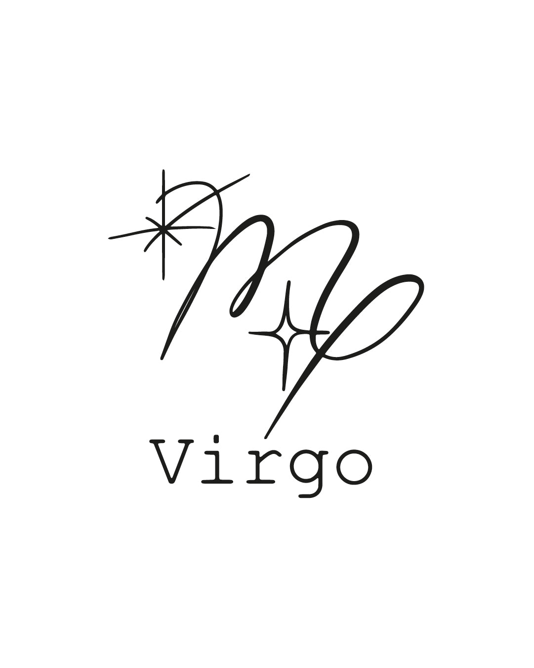 Zodiac Virgo/Panna - Tatuaż tymczasowy Jagua 5x5