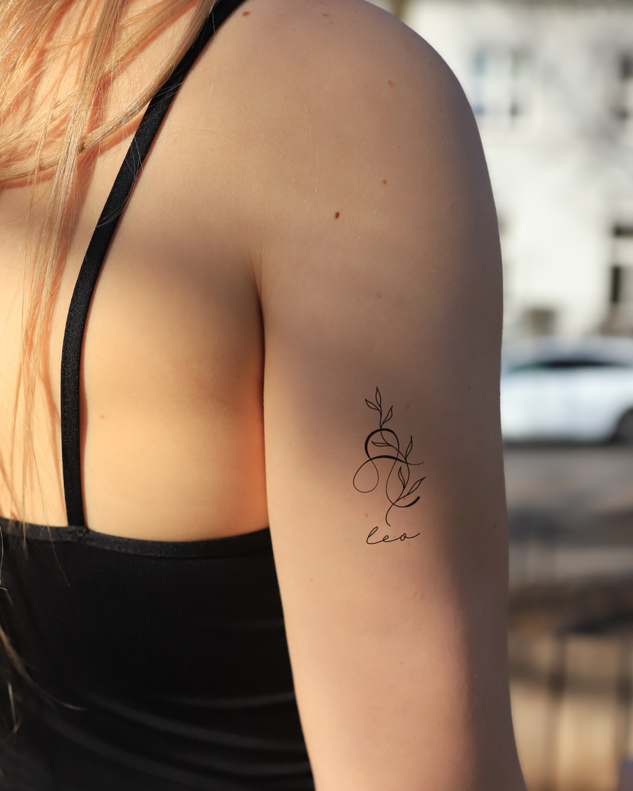 Zodiakalny Lew - Tatuaż tymczasowy Jagua 5x5