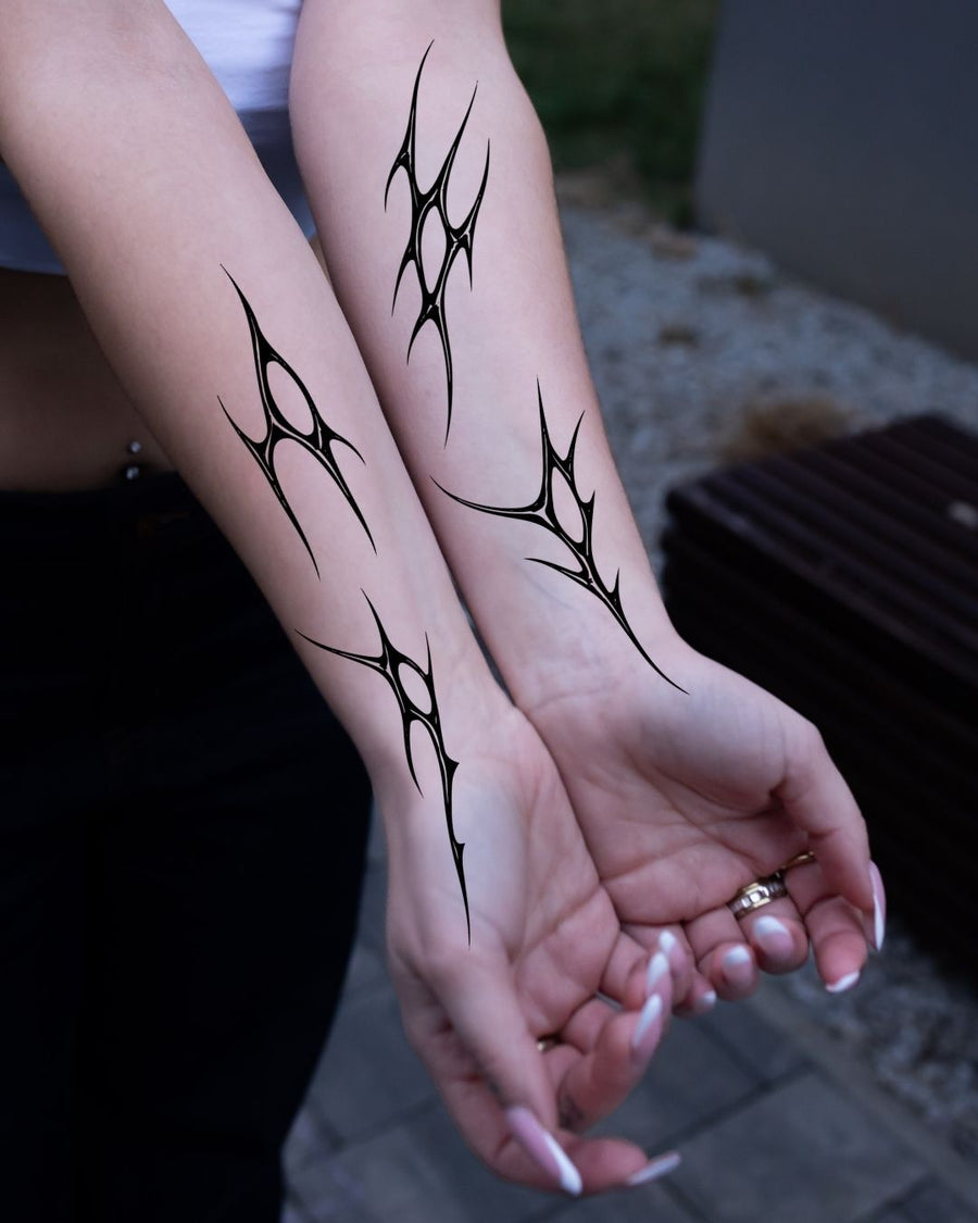 Set tribali - Tatuaż tymczasowy Jagua 25x15