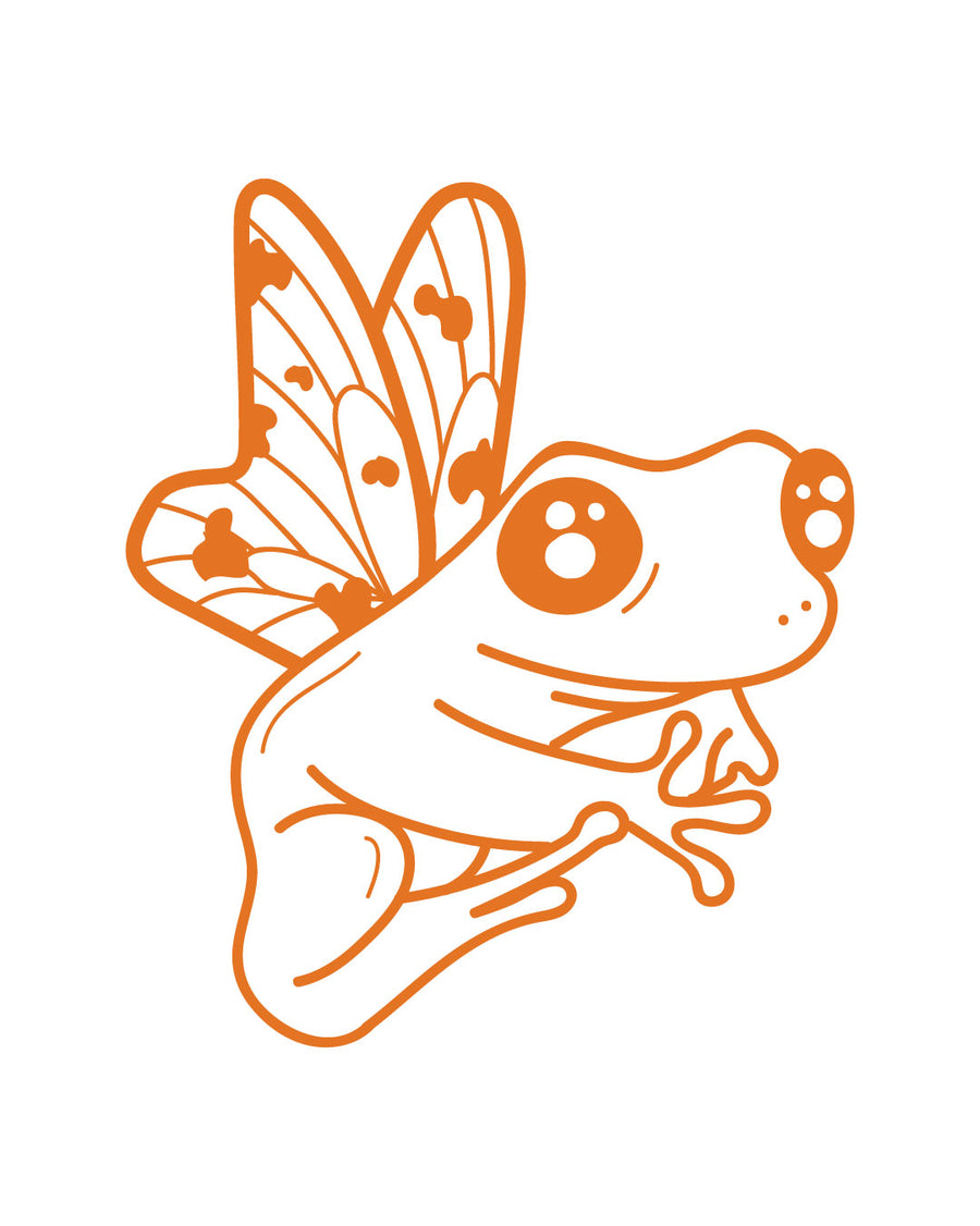 Żabka z machaczkami - Neonowy tatuaż zmywalny 5x5