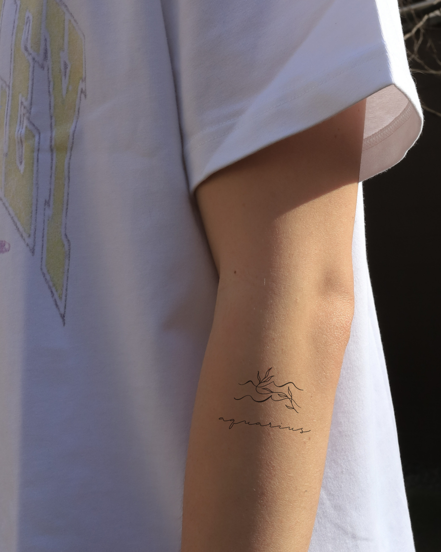 Zodiakalny Wodnik - Tatuaż tymczasowy Jagua 5x5