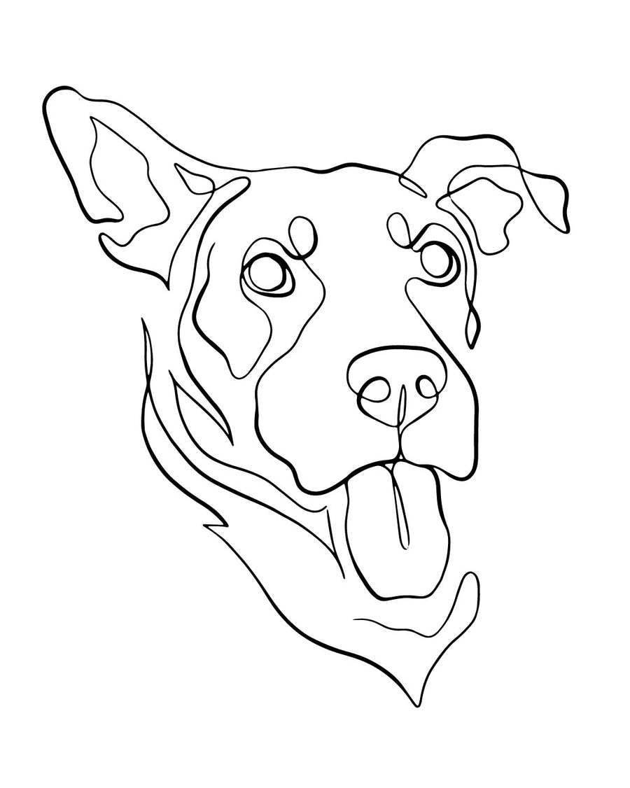 Doggo - Tatuaż tymczasowy Jagua 8x8