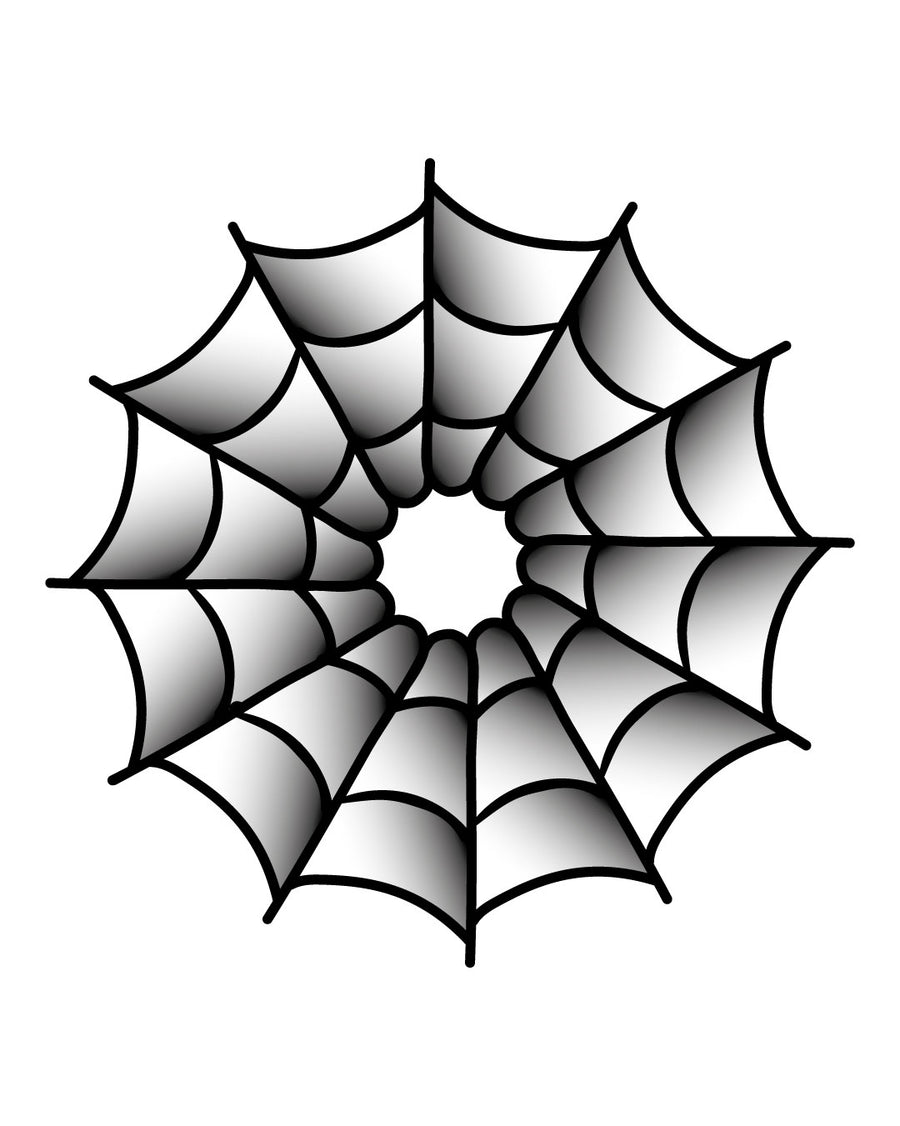 Pajęcze koło - Tatuaż tymczasowy Jagua 8x8