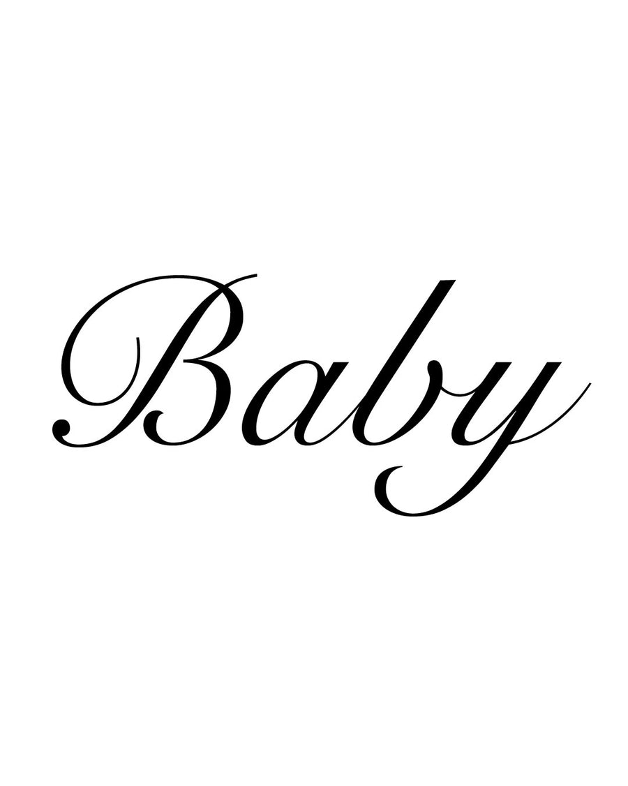 Napis Baby - Tatuaż tymczasowy Jagua 8x8