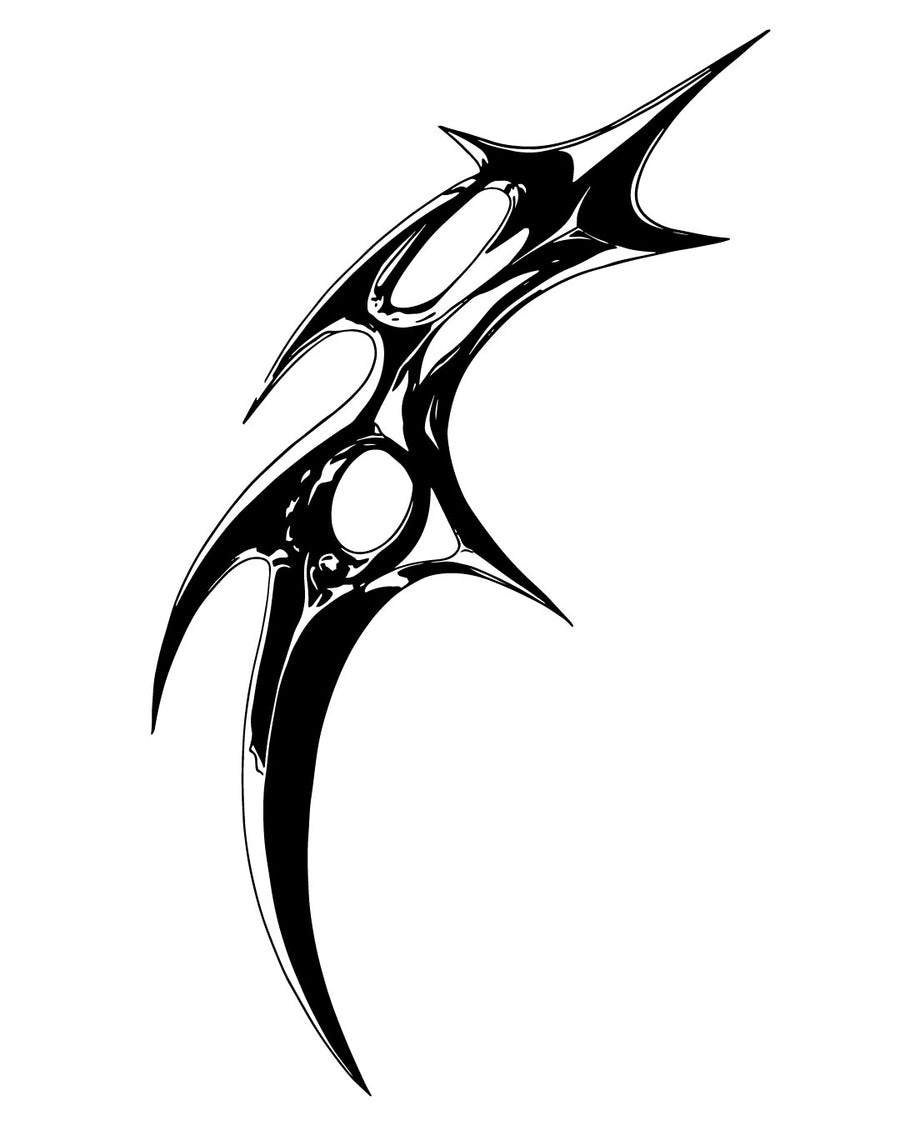 Tribalowe coś - Tatuaż tymczasowy Jagua 12x8