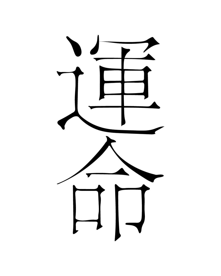 Напис Destiny в кущах - Тимчасове тату Jagua 5x5