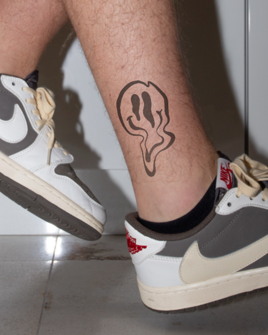 Smily face - Tatuaż tymczasowy Jagua 12x8