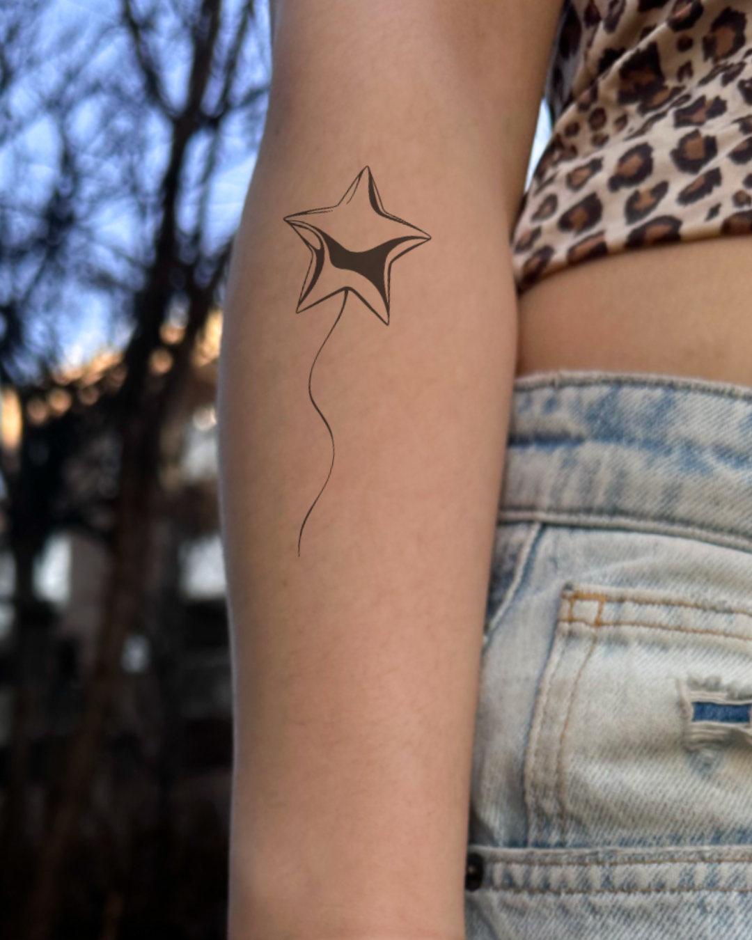 Balonik gwiazdka - Tatuaż tymczasowy Jagua 12x8