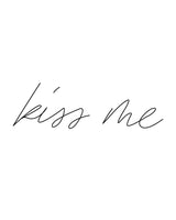 Napis Kiss me - Tatuaż tymczasowy Jagua 5x5