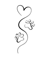 Kochać pieski! - Tatuaż tymczasowy Jagua 5x5