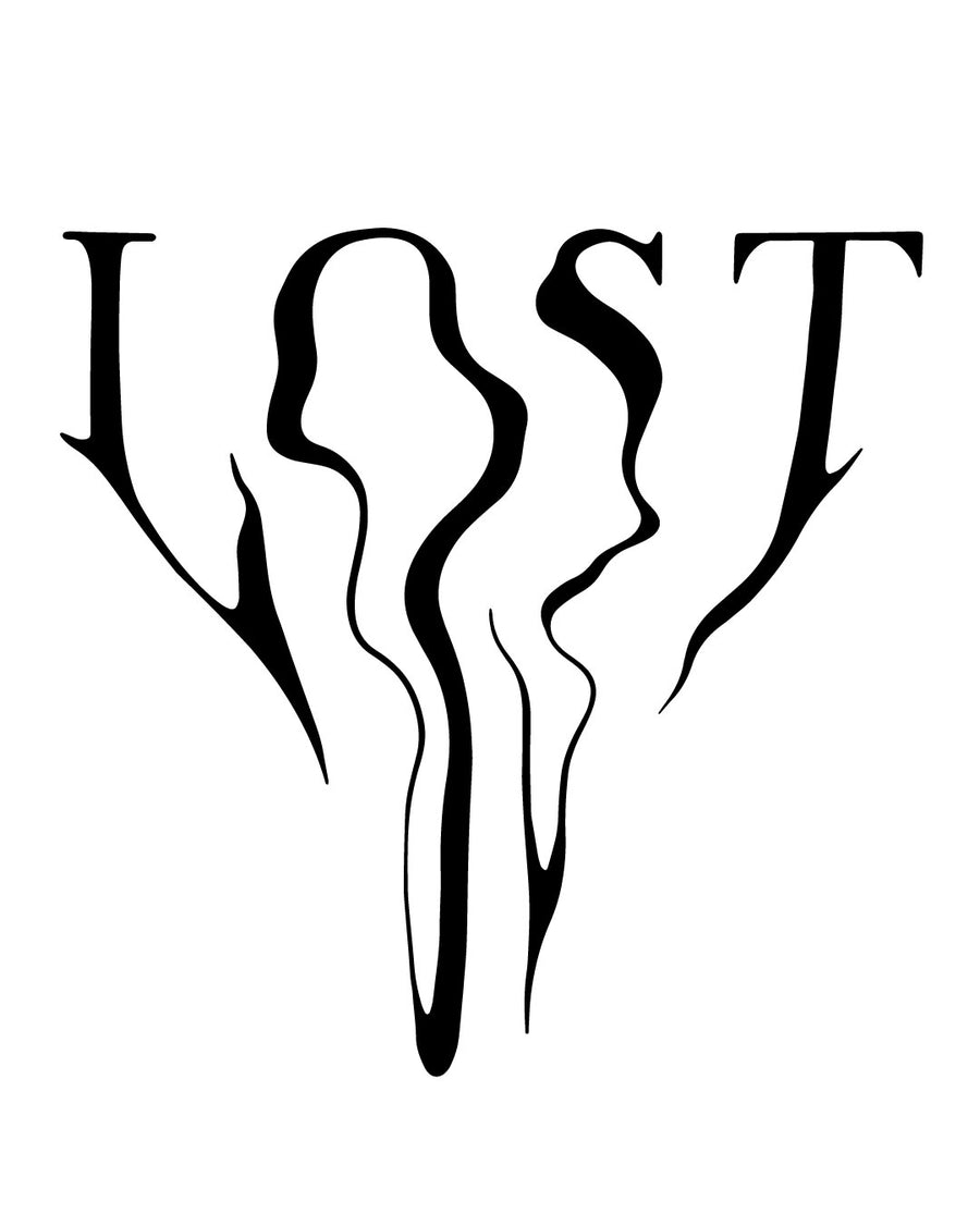 Napis Lost - Tatuaż tymczasowy Jagua 8x8