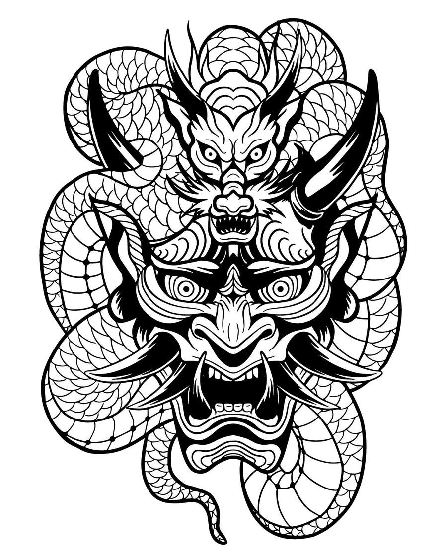 Japońscy przyjaciele - Tatuaż tymczasowy Jagua 25x15