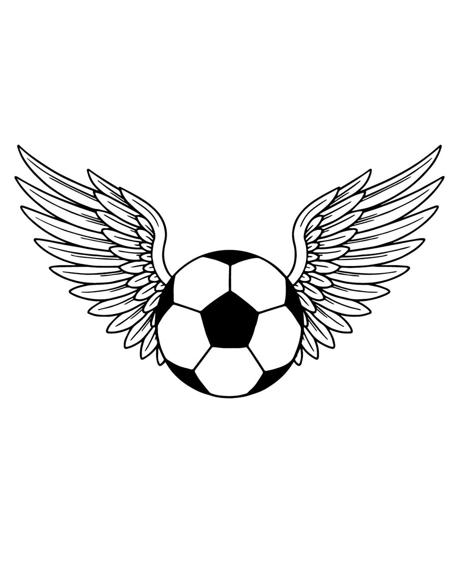 Football fly - Tatuaż tymczasowy Jagua 8x8