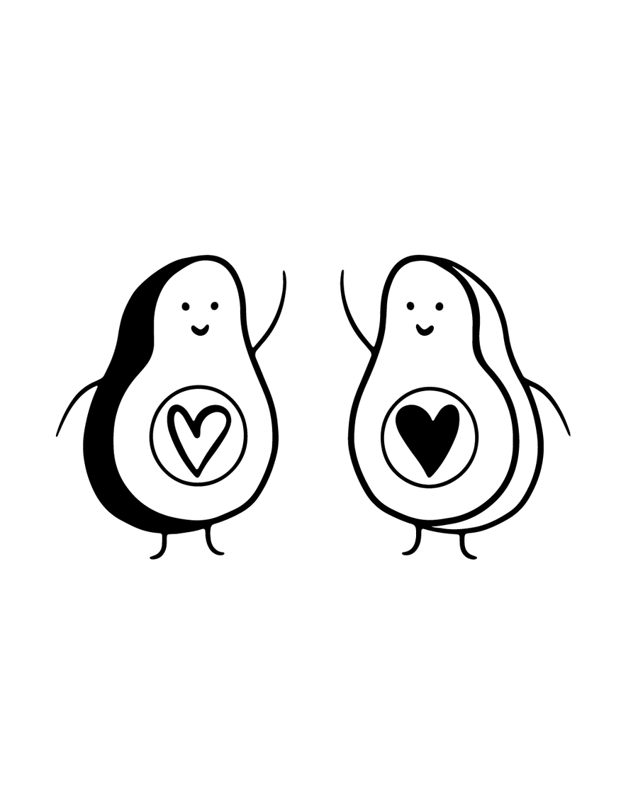 Awokado team - Tatuaż tymczasowy Jagua 5x5