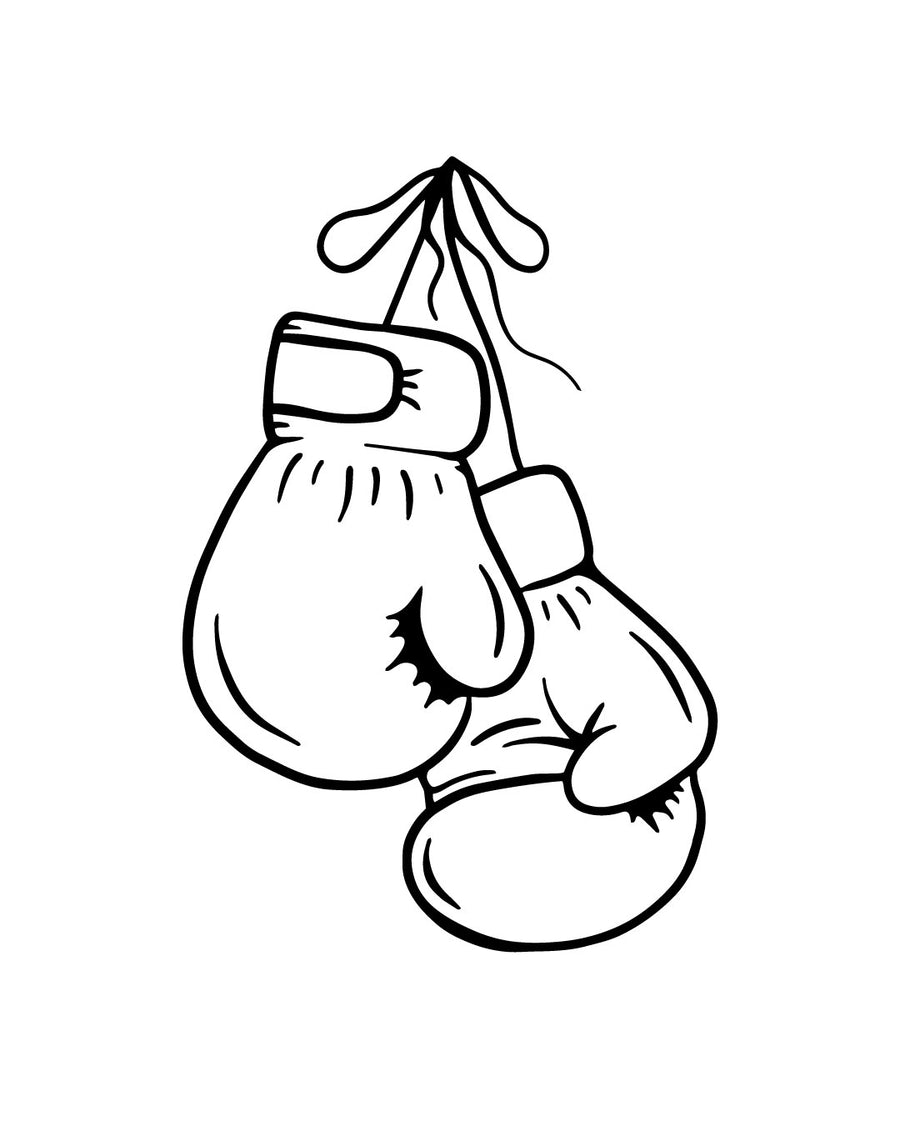 Fight rękawice bokserskie - Tatuaż tymczasowy Jagua 5x5