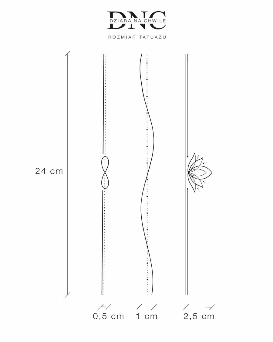 Bracelet Set - Temporary Tattoo Jagua 25x15