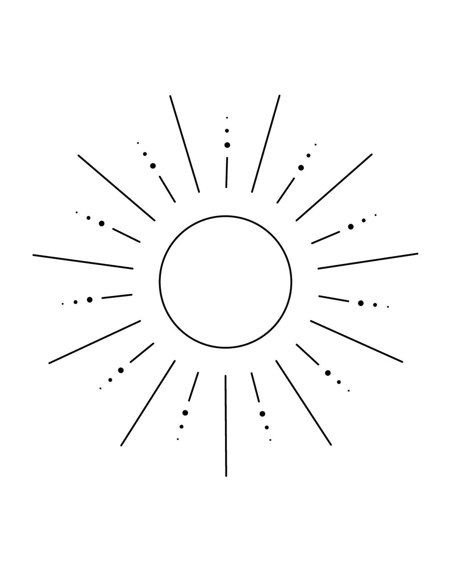 Sun diego - Temporary tattoo Jagua 5x5