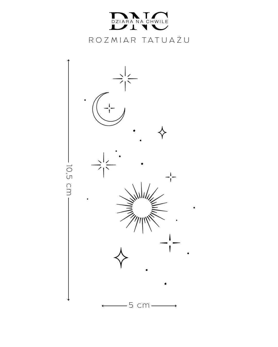 Day and night - Tatuaż tymczasowy Jagua 12x8