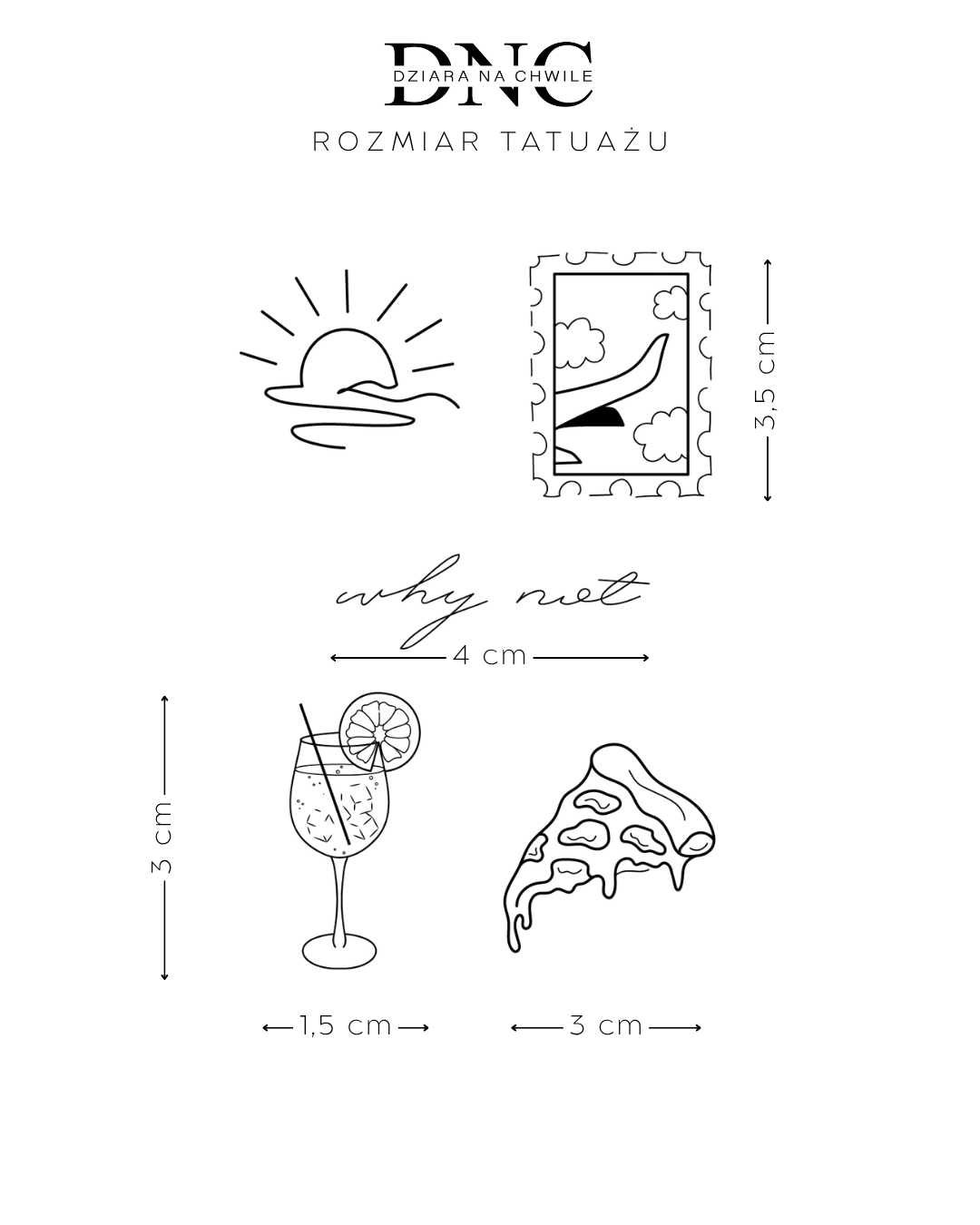 Mi amo Italia - Tatuaż tymczasowy Jagua 12x8