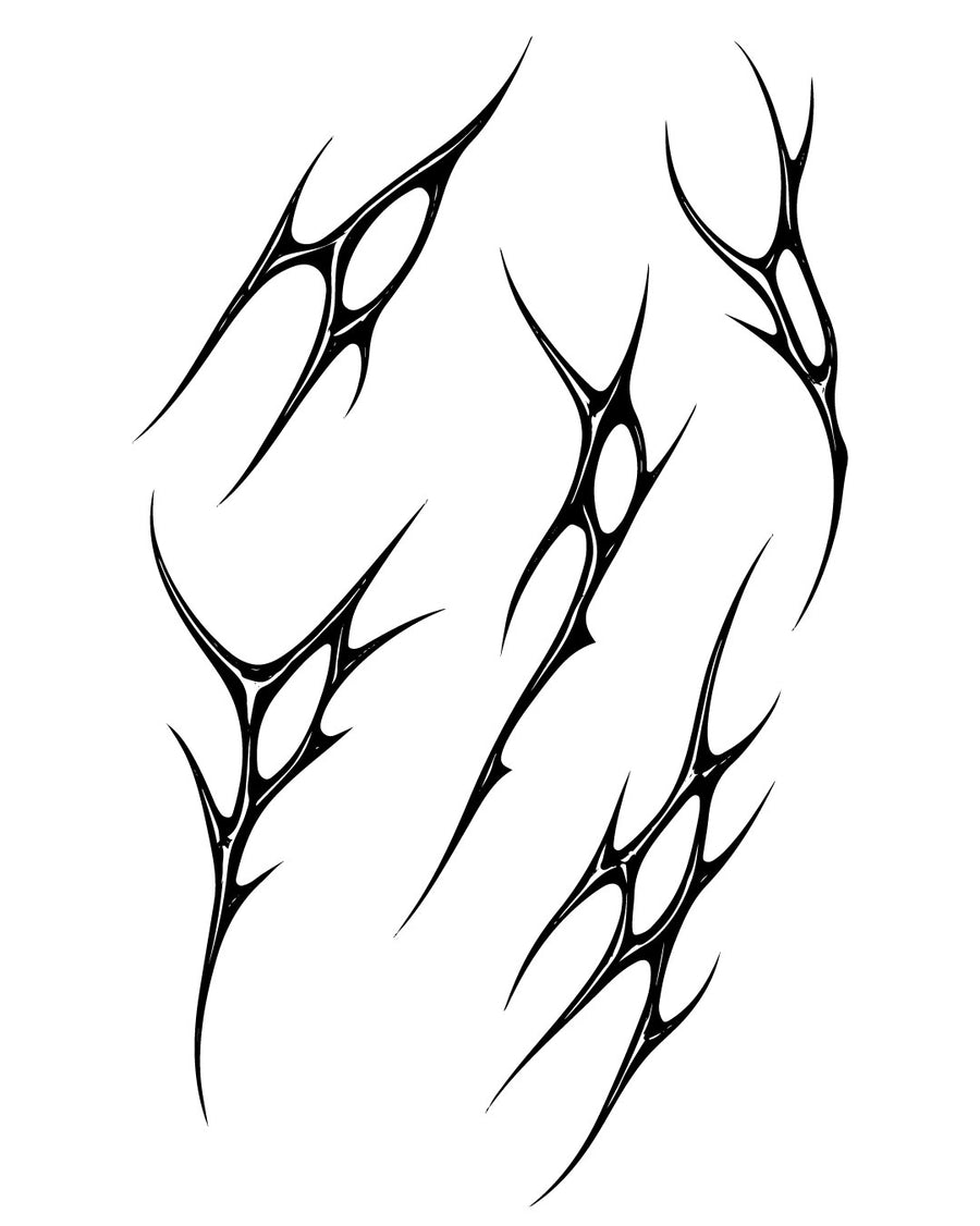 Set tribali - Tatuaż tymczasowy Jagua 25x15