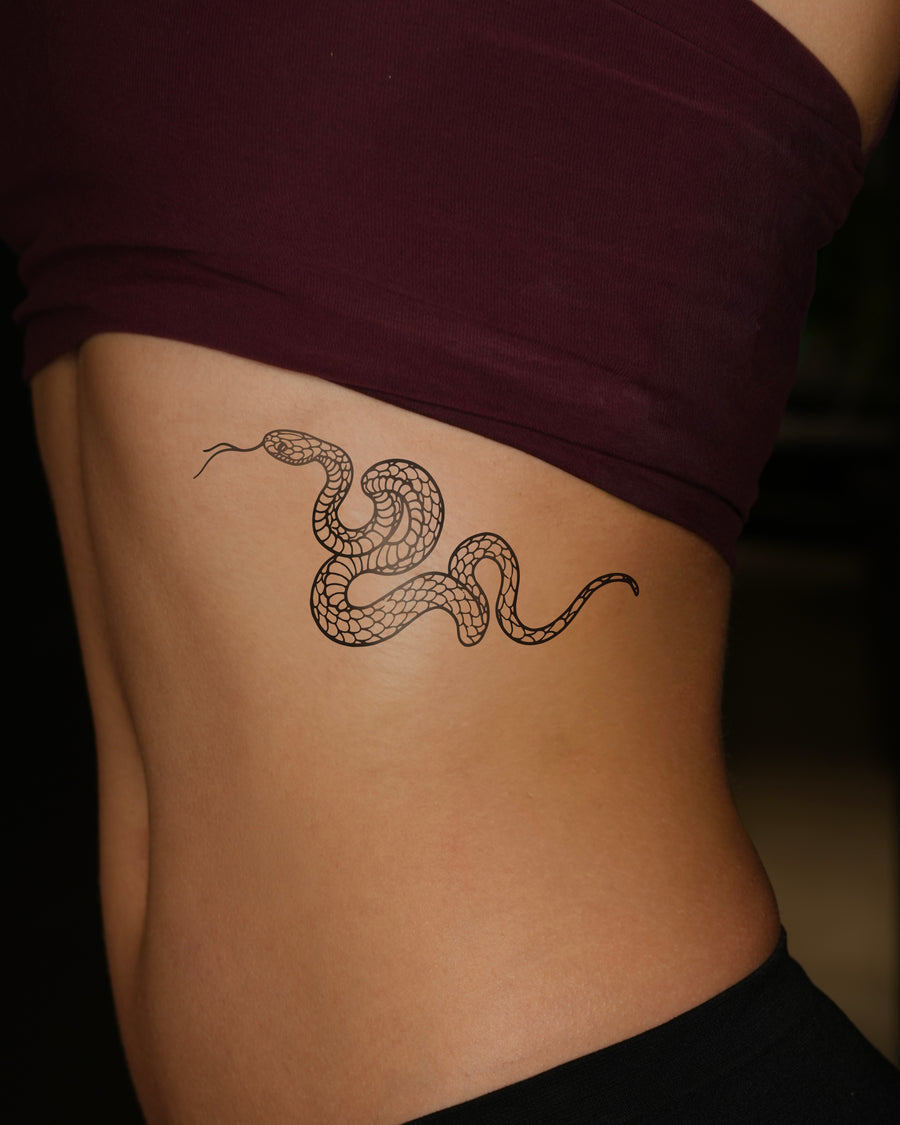 Wężyk - Tatuaż tymczasowy Jagua 12x8