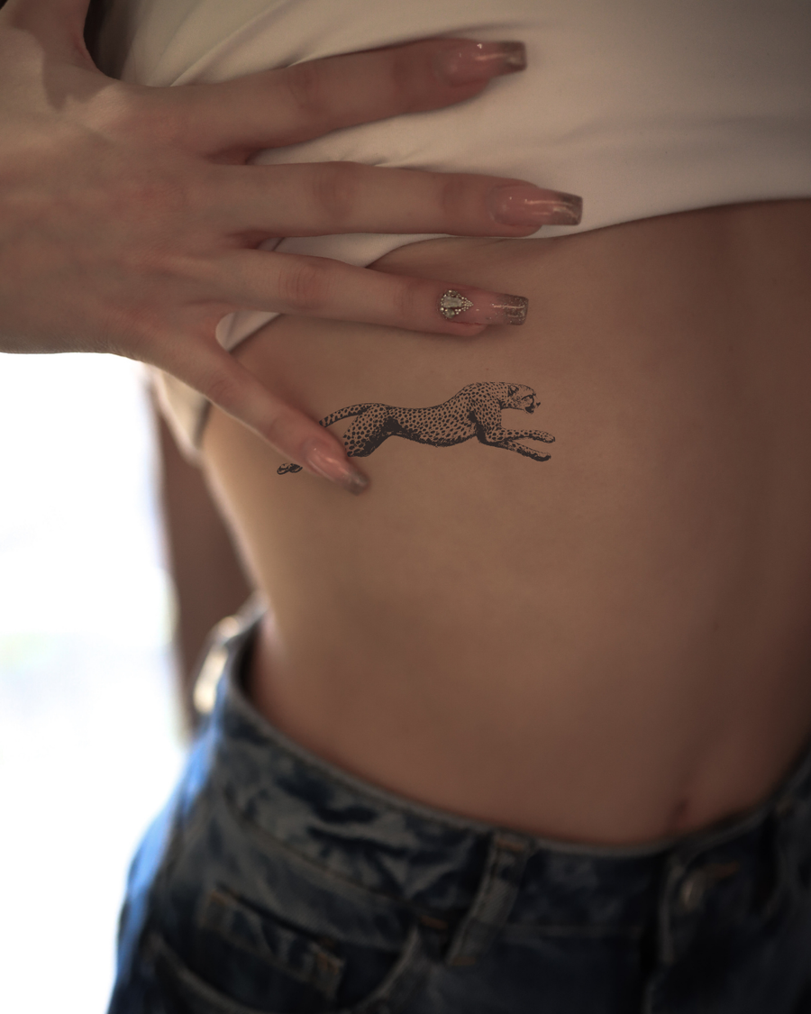 Galopujący gepard - Tatuaż tymczasowy Jagua 8x8