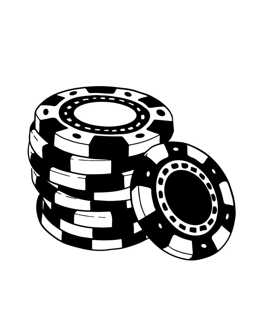 All in poker - Tatuaż tymczasowy Jagua 8x8