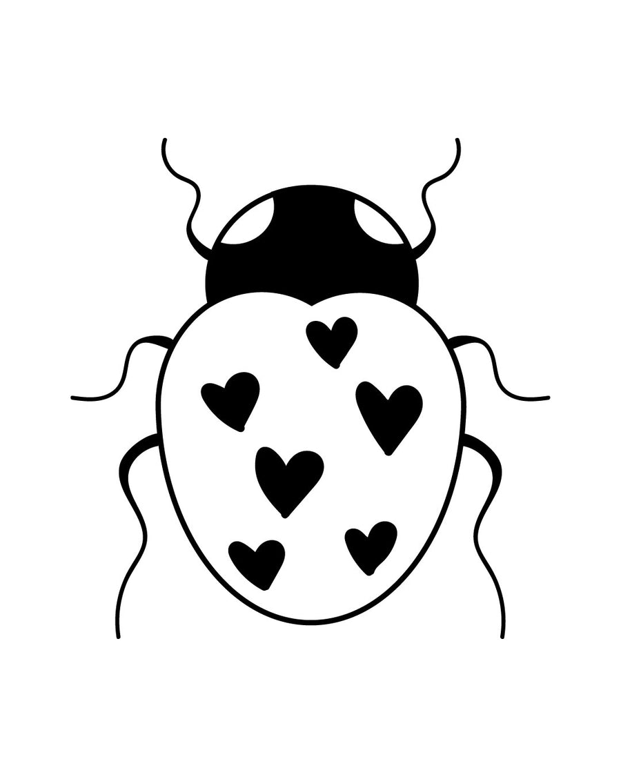 Ladybug - Temporary Tattoo Jagua 5x5