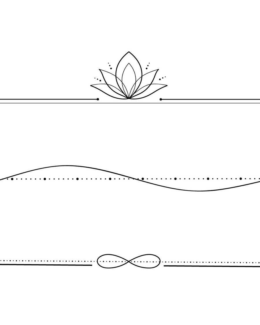 Bracelet Set - Temporary Tattoo Jagua 25x15