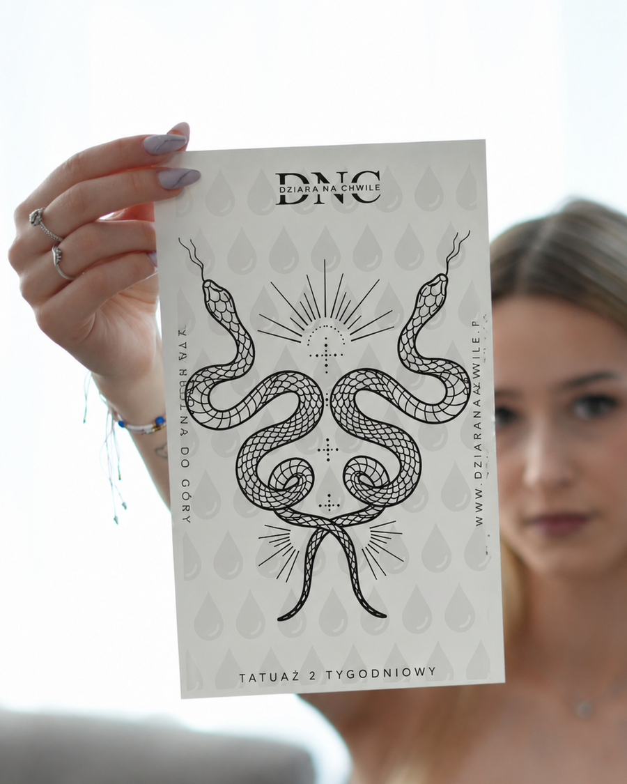 Duosssnake - Temporary Tattoo Jagua 25x15