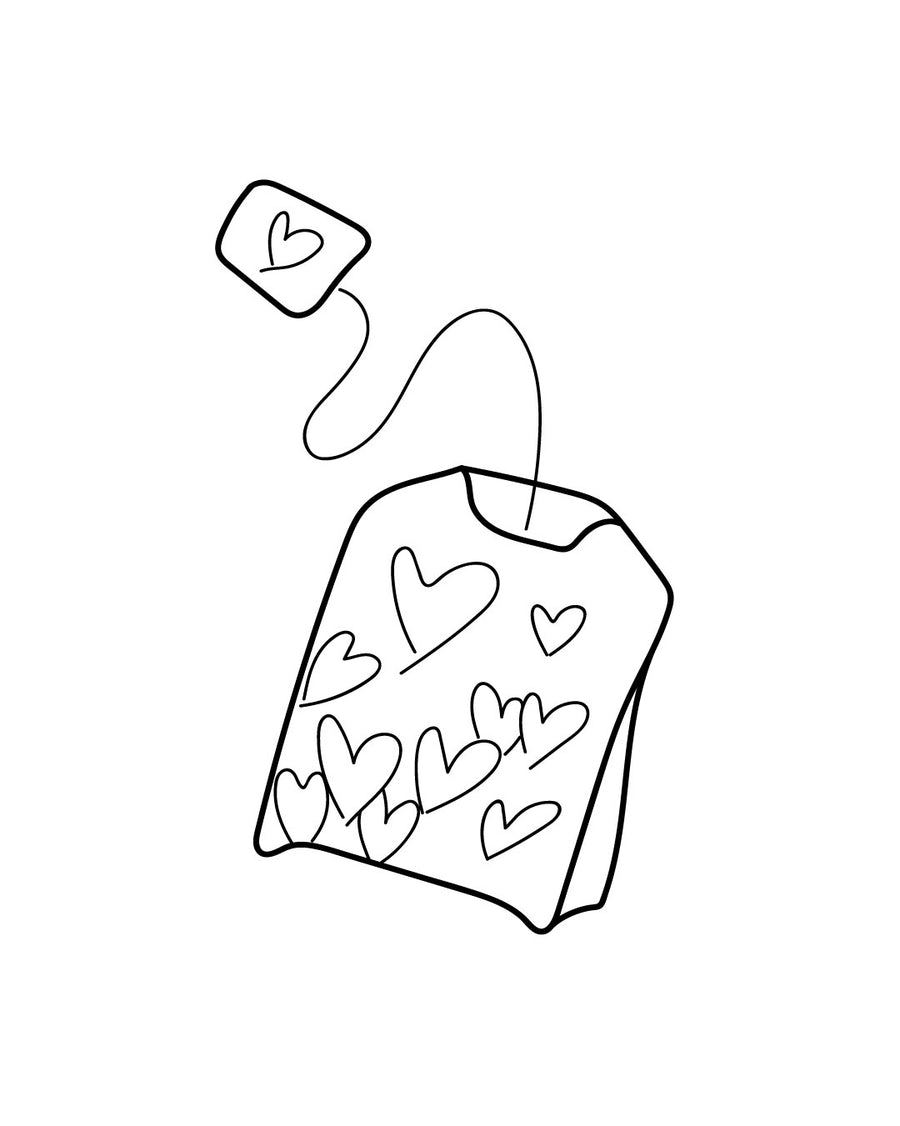 Tea? - Temporary Tattoo Jagua 5x5