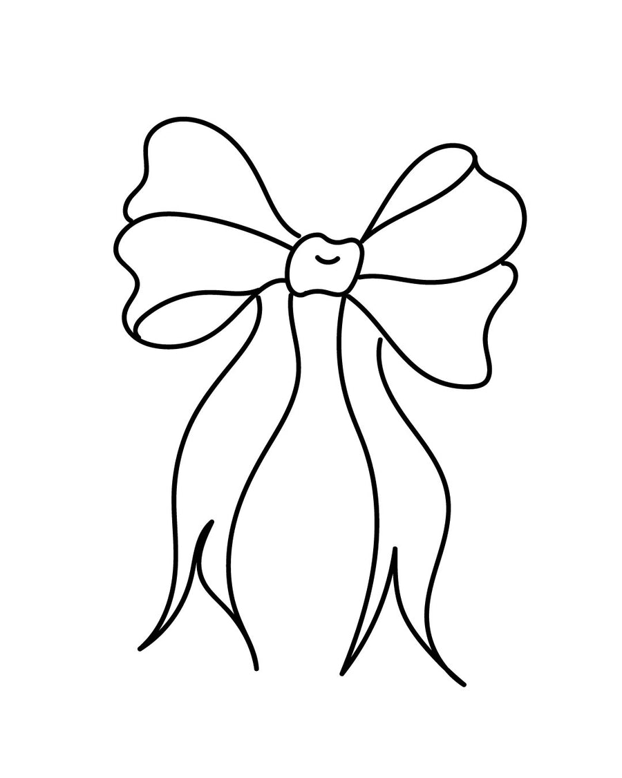 Bow - Temporary Tattoo Jagua 5x5