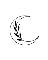 Zarośnięty księżyc - Tatuaż tymczasowy Jagua 5x5