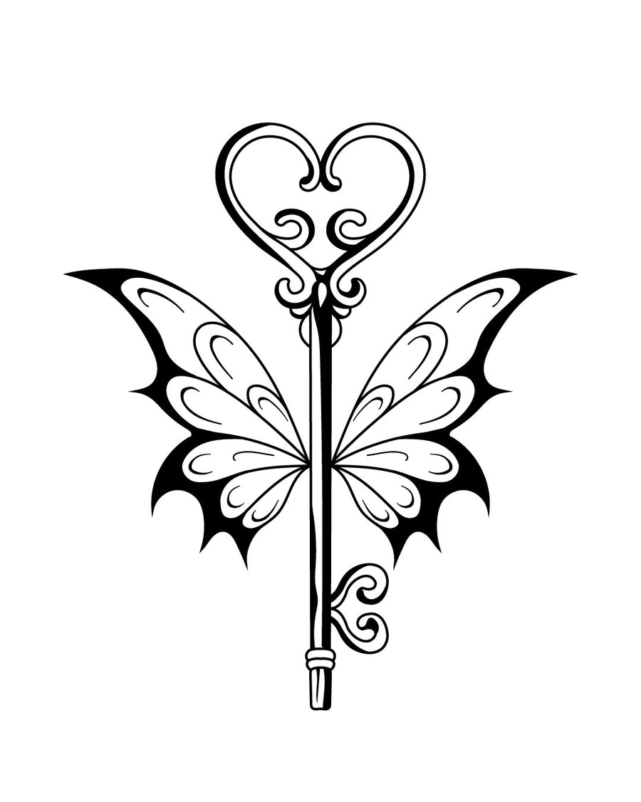 I'm running for a padlock - Temporary tattoo Jagua 12x8