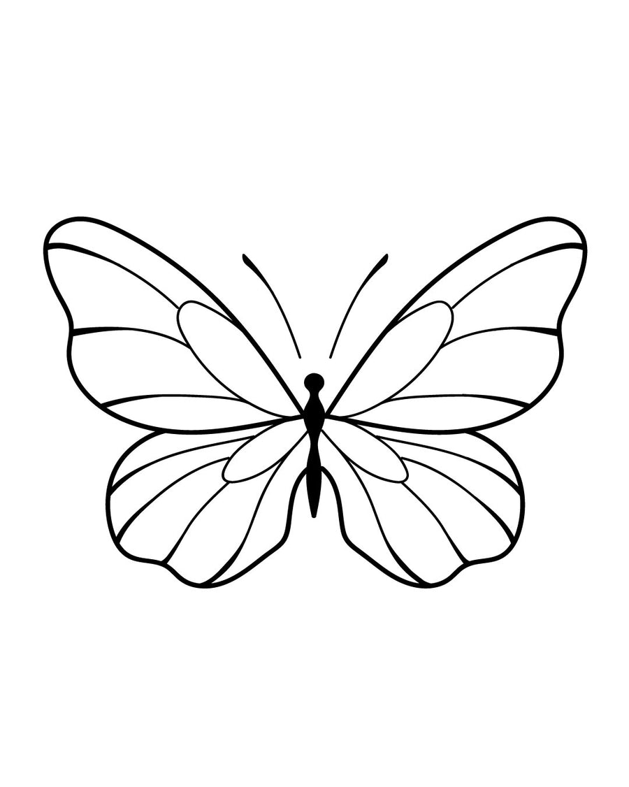 Делікатний метелик - тимчасове тату Jagua 5x5