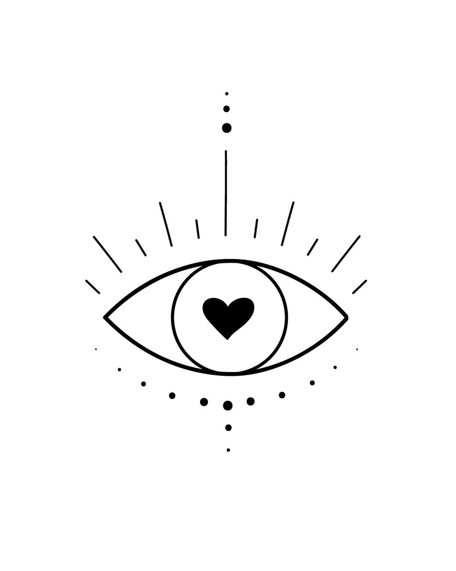 Vision of Love - Temporary Tattoo Jagua 5x5