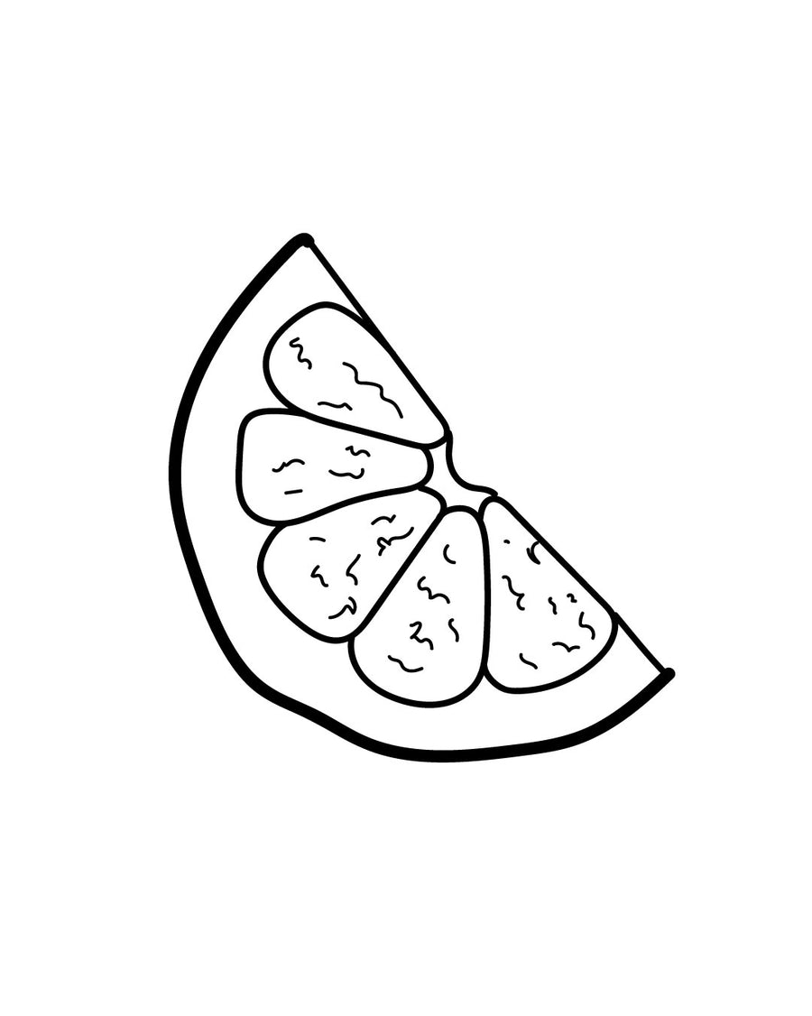 Orange - Temporary Tattoo Jagua 5x5