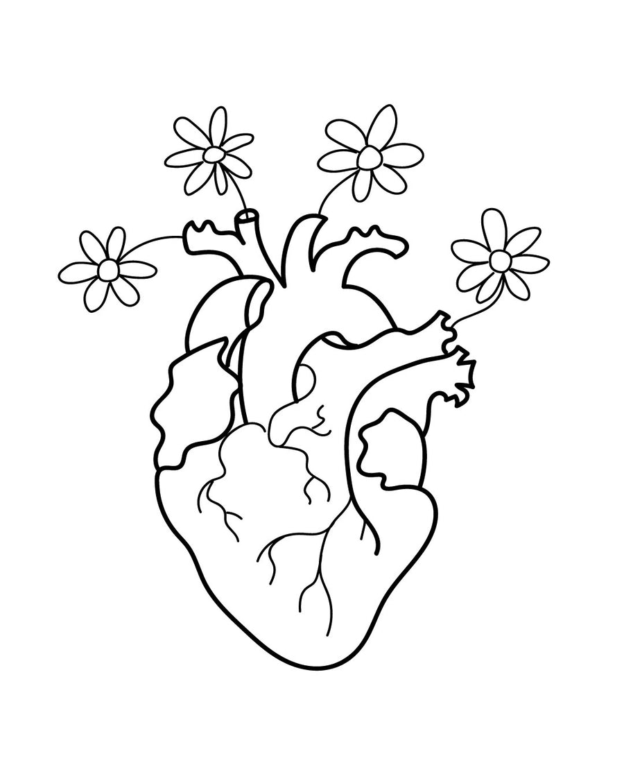 Rozkwit miłości - Tatuaż tymczasowy Jagua 5x5