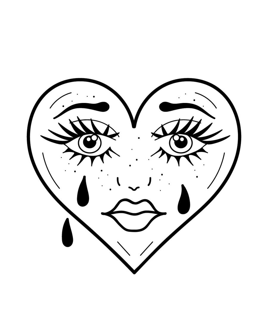 Love Hurts - тимчасове тату Jagua 8x8