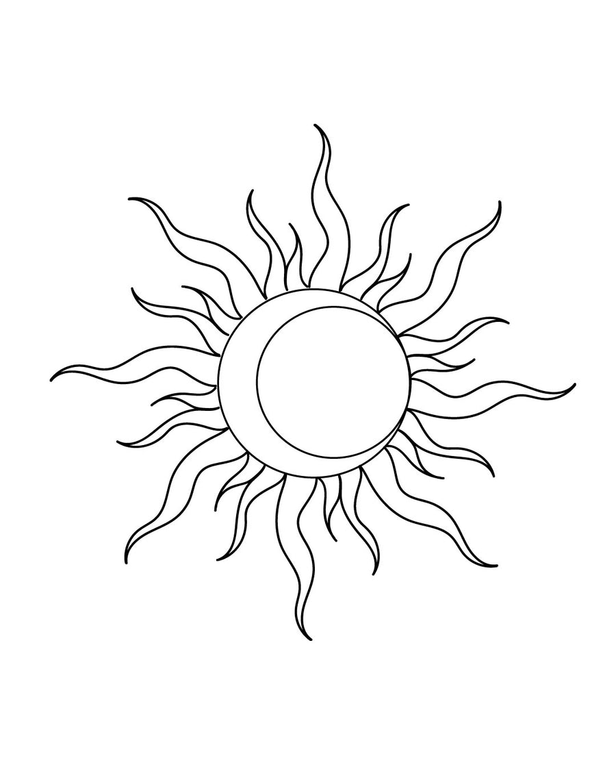 Collaboration of Day and Night - Temporary Tattoo Jagua 8x8