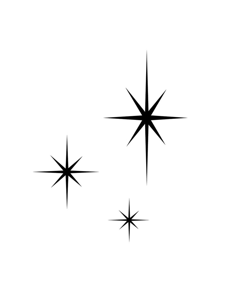 Star Constellation - Temporary Tattoo Jagua 5x5