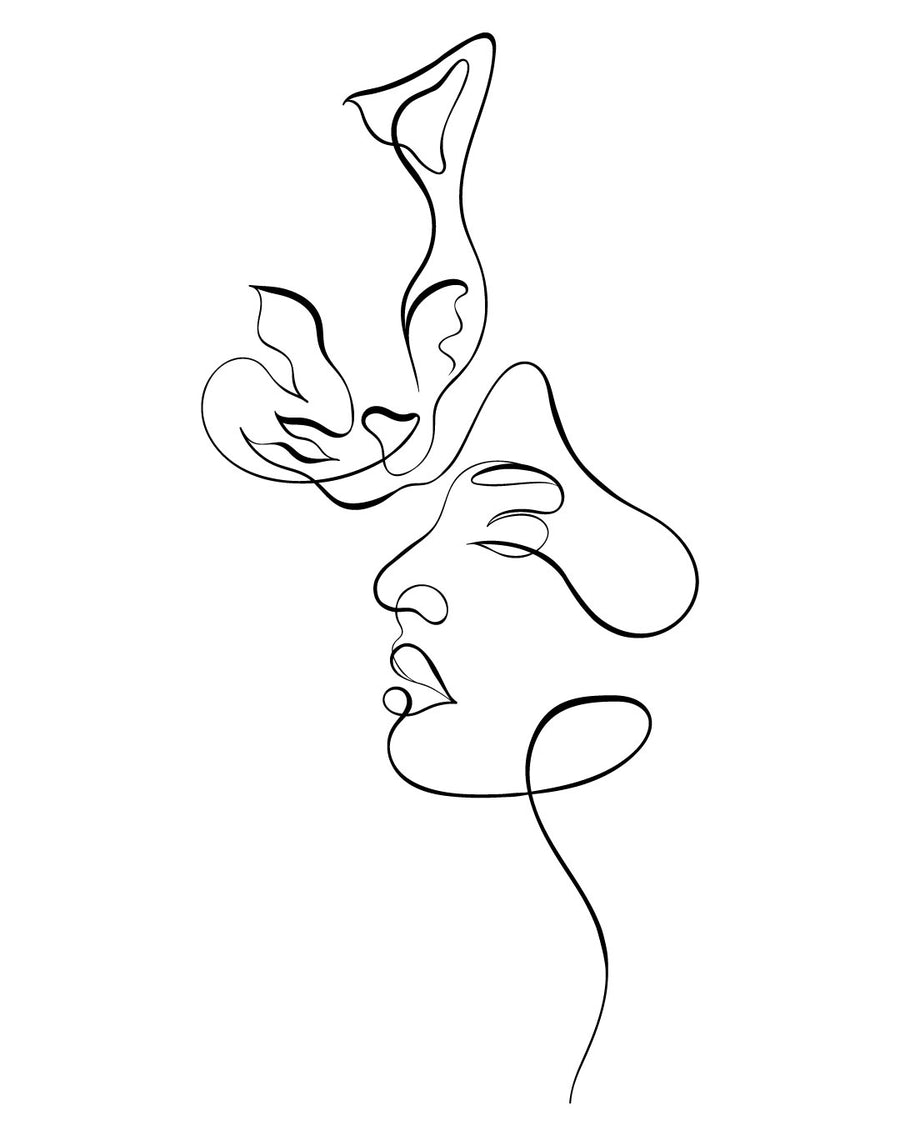 What do you see there? - Temporary tattoo Jagua 12x8