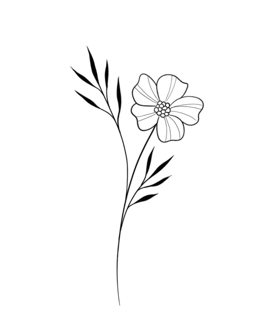 Цинія - тимчасове татуювання 5x5