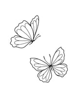 Dwa motylki - Tatuaż tymczasowy Jagua 5x5