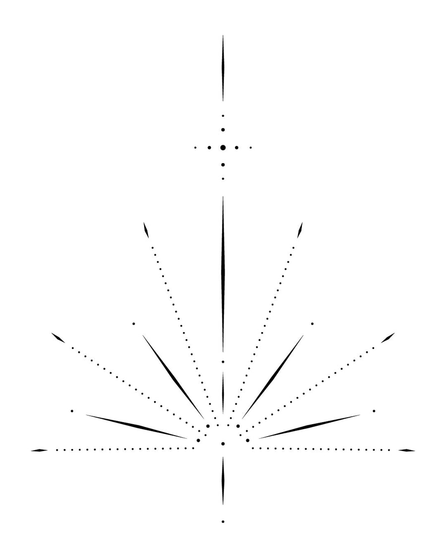 The foundation is a good ornament - Temporary Tattoo Jagua 12x8