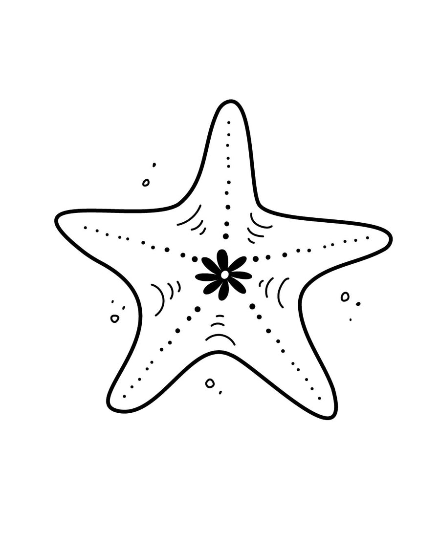 Морська зірка - тимчасове тату Jagua 5x5
