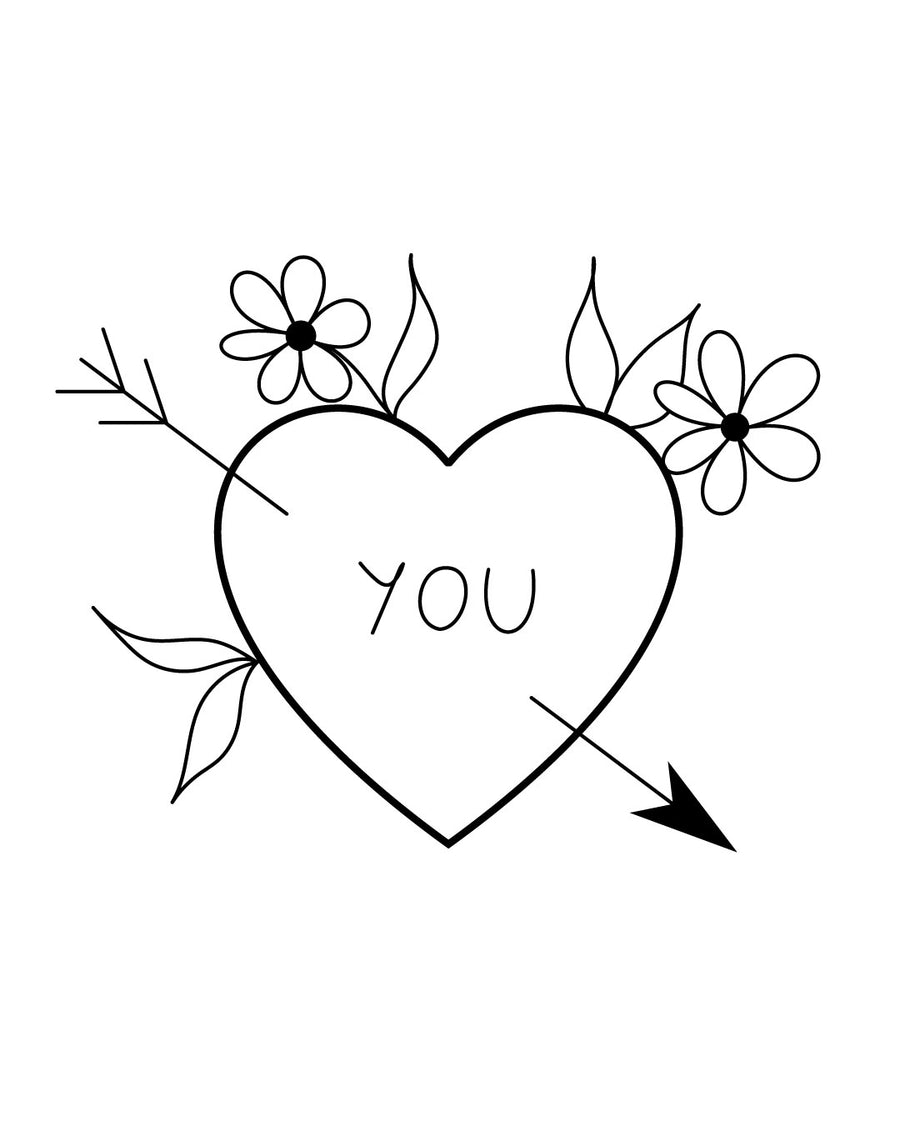 I Love You - Temporary Tattoo Jagua 5x5