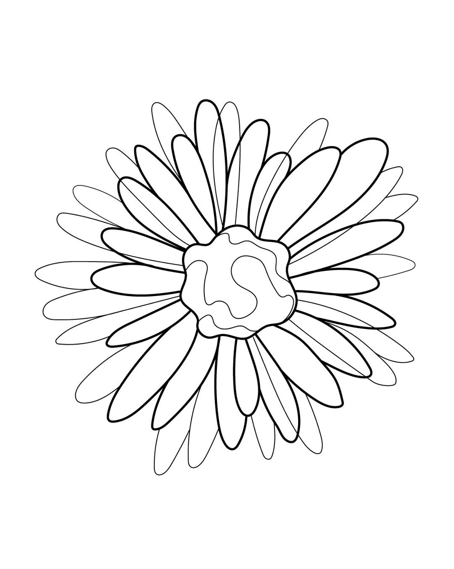 Daisy - Temporary Tattoo Jagua 8x8