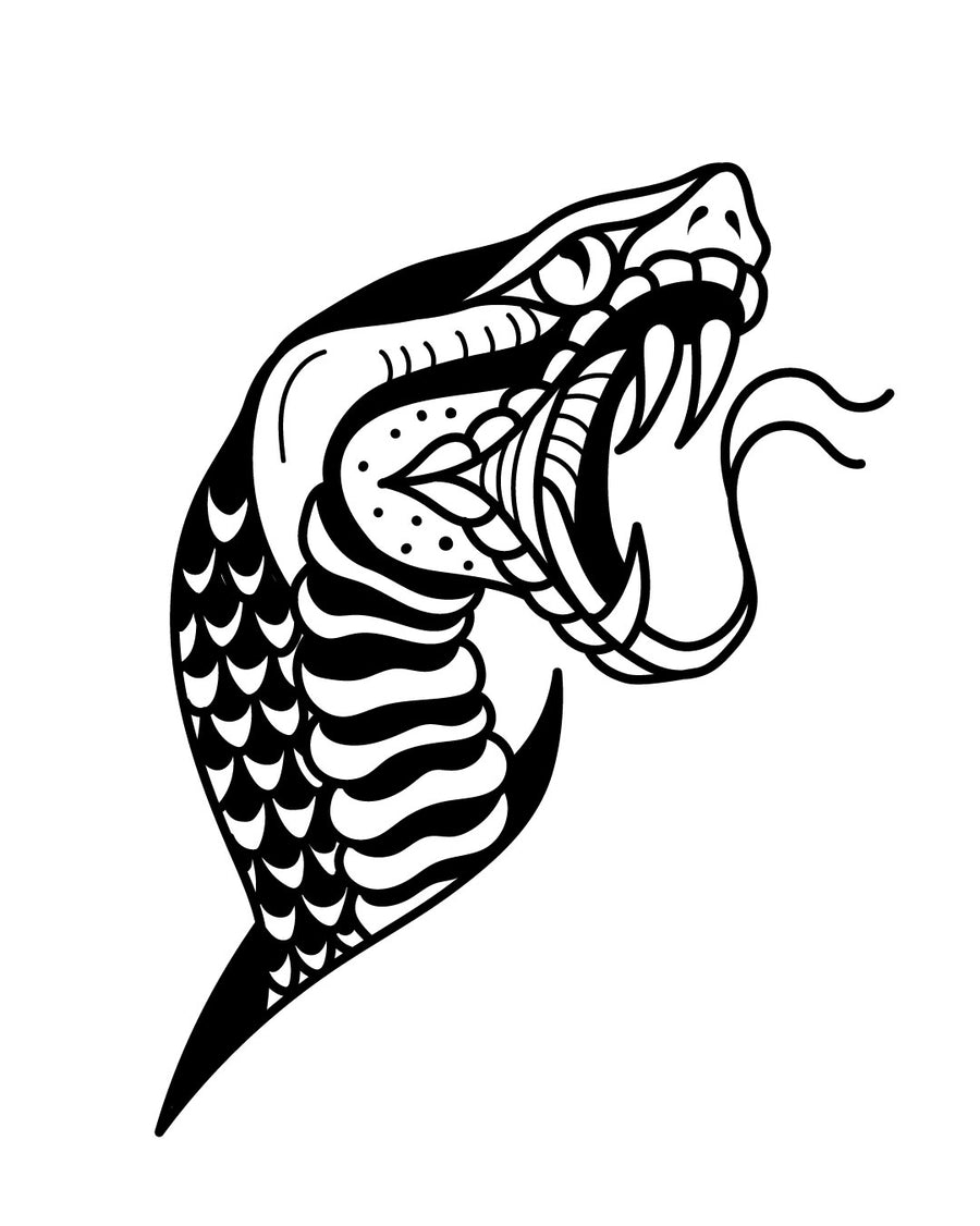 Sssama head - Тимчасове тату Jagua 8x8